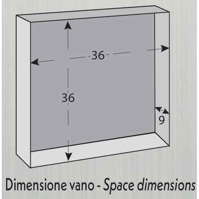 Vendita online Cassetta postale Nettuno colore bianco 37×11×37 cm.